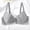 Gray, variant on Tqyyweavej Women's Lace Bras Underwire Everyday Comfort Demi Bras Lightly Lined Breathable Supportive Bras Size 70B to 85D