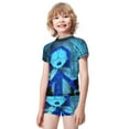 thumbnail image 2 of Coraline Boys Two Piece Swimsuit Kids Swimwear Set Short Sleeve Bathing Suit Trunks And Shirt, 2 of 7