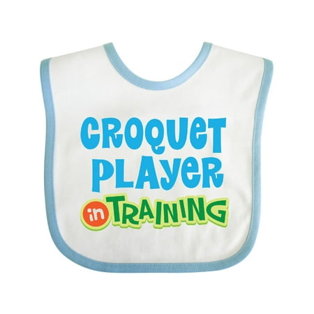 

Inktastic Croquet Player in Training Gift Baby Boy or Baby Girl Bib