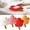 Red, variant on Ceramic Soap Dish Self Draining – Porcelain Soap Tray Holder for Bathroom and Kitchen – Floral Decorative Design
