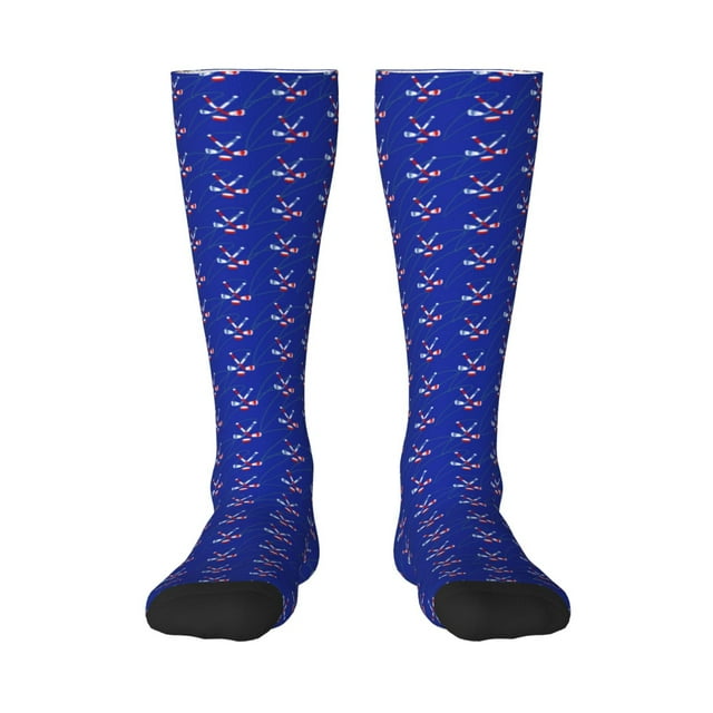 Kdxio Chaussettes Motif Hockey pour Hommes Femmes Chaussettes Thermiques d'Hiver Chaussettes de Randonnée Chaussettes Chaudes