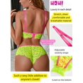 thumbnail image 4 of LinenLoon Neon Two Tone. Double Layer. High Leg Bottom. 2 Pieces Lingerie, 4 of 5