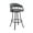 Slate Gray, variant on Palmdale 30" Swivel Slate Gray Faux Leather and Black Metal Bar Stool