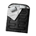 thumbnail image 4 of Almencla Double Sleeping Bag Portable for Outdoor Activities Mountaineering Black, 4 of 8