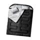thumbnail image 4 of Saco de dormir doble para adultos, hombres y mujeres, saco de dormir portátil para 2 personas, tamaño Queen para viajes durante toda la en i Negro, 4 of 9