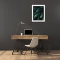 thumbnail image 3 of Seven Trees Design 12x14 White Modern Wood Framed Museum Art Print Titled -  Palm Leaves, 3 of 4