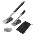 thumbnail image 2 of Cepillo de limpieza de parrilla Worallymy fregador de barbacoa de acero inoxidable mango giratorio utensilios para hornear raspador de barbacoa Worallymy JD735803229, 2 of 7