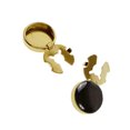 thumbnail image 1 of 2 Pieces Men Cufflinks Suit Decors Formal Suit Mens Event Button Covers Men Gift Black, 1 of 8