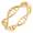 Gold, variant on DNA Helix Ring Stainless Steel Science Statement Ring, Double Helix Biology Gift for Science Lovers, STEM Students, Lab Workers, US Sizes 5-10