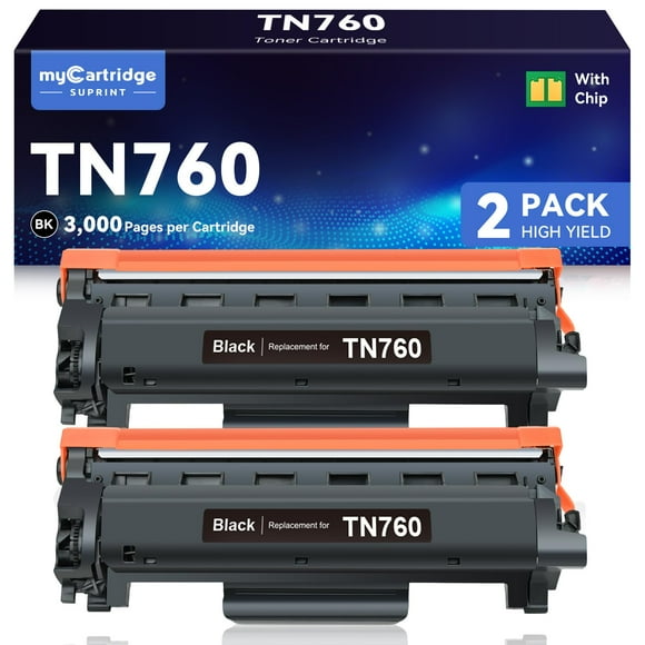 Cartucho de tóner MyCartridge SUPRINT TN760 negro (paquete de 2)