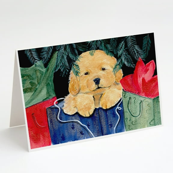 Golden Retriever Greeting Cards and Envelopes Pack of 8