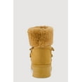thumbnail image 3 of Women's Faux Suede Lace Up Platform Booties with Faux Fur, 3 of 3