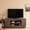 Dark Rustic Oak, variant on OKD TV Stand for 70 Inch TV, Modern Entertainment Center with Storage Cabinet & Open Shelves, Cable Management for Living Room, Antique White