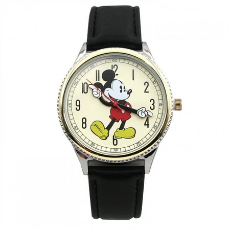 Mickey Mouse Retro Art Watch Hands Black and Gold Analog Watch