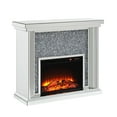 thumbnail image 4 of Acme Noralie Fireplace in Mirrored and Faux Diamonds, 4 of 5