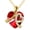 A. January Red Garnet, variant on YAFEINI 14K Real Gold I Love You Forever Necklace Solid Yellow Gold Heart Birthstone Crystal Pendant Jewelry Birthday Mother's Day Anniversary Christmas Gifts for Women
