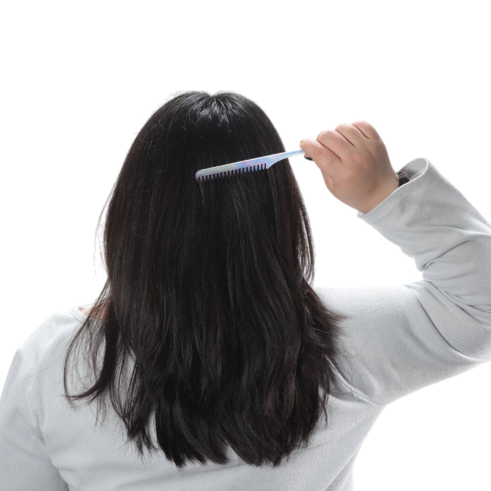 Unique Bargains 1 Pc Simple Vintage Rat Tail Comb for All Hair Types Blue