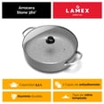thumbnail image 2 of LAMEX | Arrocera Antiadherente 7 Litros - 34cm | Bateria de Cocina - Utensillos de Cocina Integral & Hogar | para Preparar Arroz - Rice Cooker | Stone 360° con Asas Reforzadas | 3.2 mm de Espesor, 2 of 5
