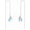 Dragonfly, variant on 925 Sterling Silver Moonstone Long Chain Earrings Hummingbird/Cat/Clover with June Birthstone Threader Earrings for Women