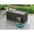 thumbnail image 2 of Keter 17198358 Storage Box, Brown, 2 of 5