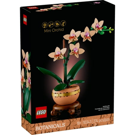 LEGO - Botanicals Mini Orchid Building Set for Adults 10343
