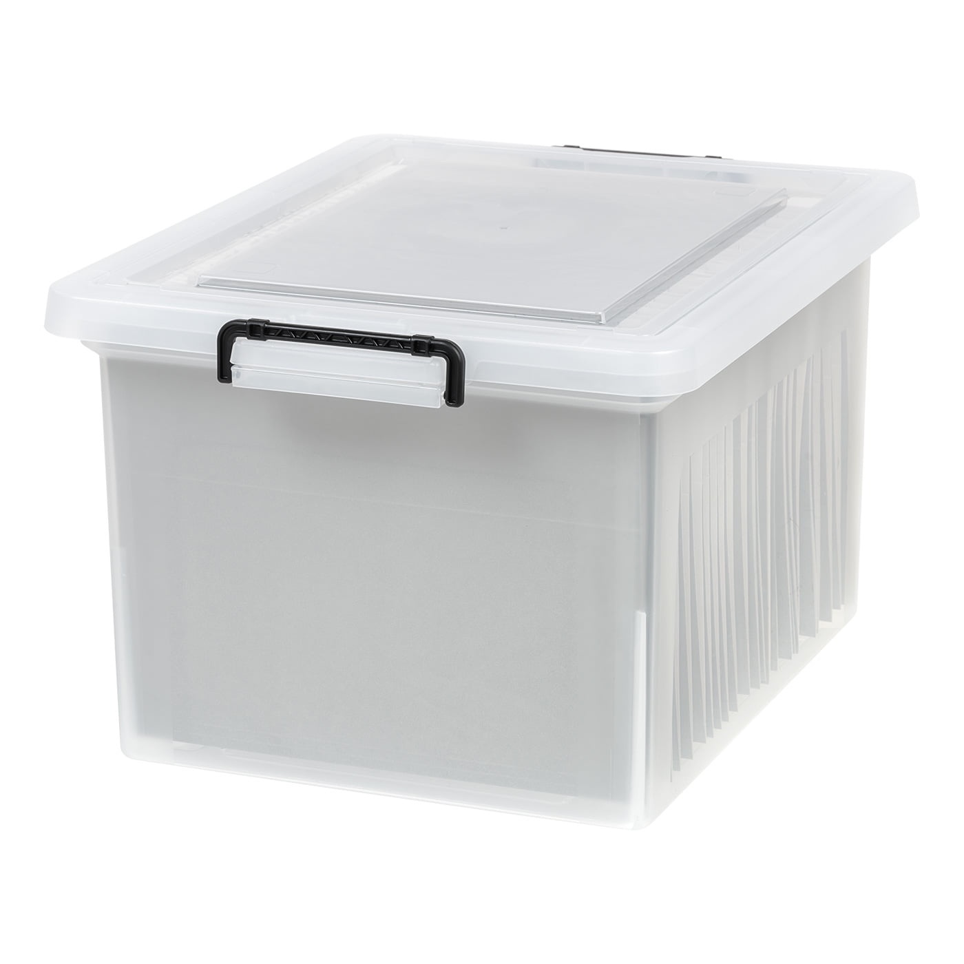 File Box Organizer Lid Storage Bills Carrying Case Folder File Letter Cabinet