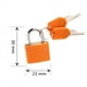 thumbnail image 3 of Candado para maleta con llaves, candados para equipaje pequeños para viajes, gimnasio, casilleros, maletas de vacaciones, juego de 2, naranja, 3 of 4