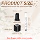 thumbnail image 2 of Goteros de vidrio Uxcell, 10 piezas, tapa de cierre para líquidos con marca de medición para botellas de vidrio de 15 ml, 2 of 6