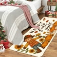 thumbnail image 4 of 3PCS Kitchen Mat set,Welcome Door Flannel Rug,Home Decor for Front Door,Kitchen, Bathroom,Happy Fall Yall Pumpkin Sunflower ,Gifts for family and friends., 4 of 9