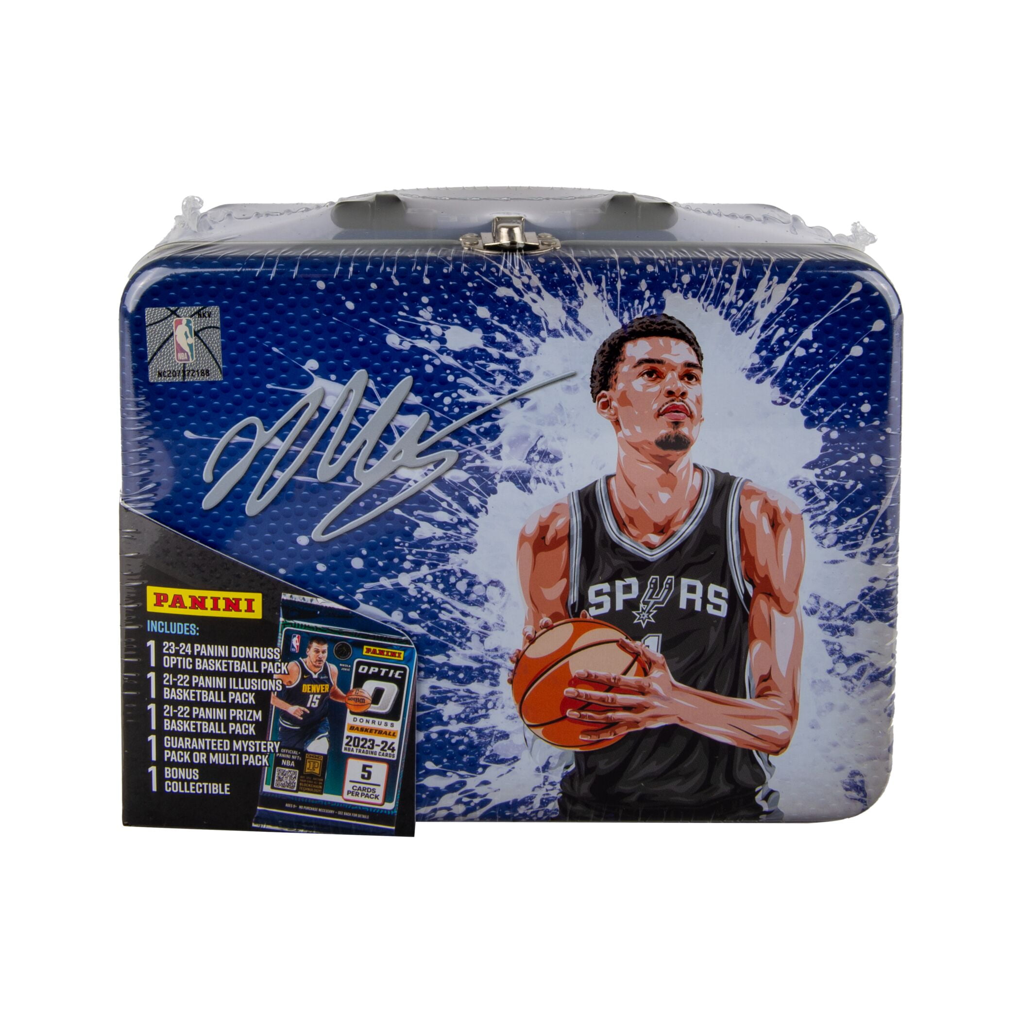 25 MJH PANINI BASKETBALL LUNCHBOX TIN