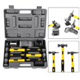 thumbnail image 1 of Hammers 7pcs Car Auto Body Panel Repair Tool Kit Handles Beating Hammers Heel Dolly, 1 of 7