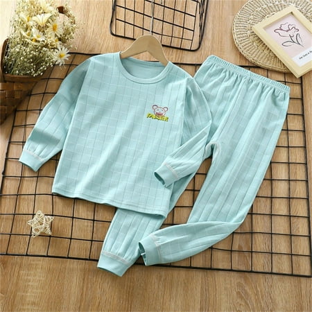 

TAIAOJING Toddler Baby Christmas Pajama Set Children s Clothing Homewear Underwear Set Cotton Baby Long Sleeve Baby Pajamas 10-11 Years