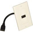 thumbnail image 2 of DataComm Pigtail Wall Plate - Plaque de Montage - HDMI - Blanc - 1-gang, 2 of 2