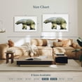 thumbnail image 4 of Elephant Stock Arctic Polar Bear Wall Art - Horizontal Canvas Wall Art - Dining Room Wall Decor - Animal Canvas - Gray And Green Decor By Davies Babies - 45" x 30", 4 of 8