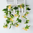 thumbnail image 2 of 1 paquete de flores artificiales azules decoración de gloria de la mañana hojas de flores artificiales cifradas vid 2 tela de seda + plástico aproximadamente 18 flores ANGGREK  Otros, 2 of 8