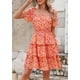 thumbnail image 5 of Vestido PRETTYGARDEN 2025 Floral de Verano con Escote Cuadrado Rojo Talla L, 5 of 7