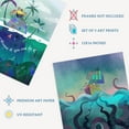 thumbnail image 4 of Pack of 3 Kids Bedroom Sailor Sea Pirate Treasure Fun Adventure Colourful Nautical Unframed Wall Art Living Room Prints Set, 4 of 5