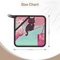 thumbnail image 3 of Sikiie Cats On Broomstick Pot Holders Kitchen Insulation Mats Heat Resistant Pot-Holder Oven Anti-Scald Pads for Cooking Baking, 7.1*7.1inch, 3 of 8