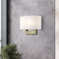 thumbnail image 6 of 45221-01 Livex Lighting 2 Light Medium Wall Sconce In Contemporary Style-9 Inches Tall and 13 Inches Wide-Antique Brass Finish, 6 of 15