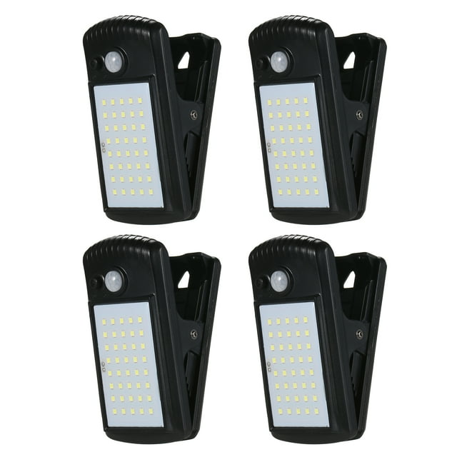 Labymos 40LEDs Outdoor Solar Lights Clip-on Motion Sensor Lights Clamp Lamp IP65 Waterproof for Fence