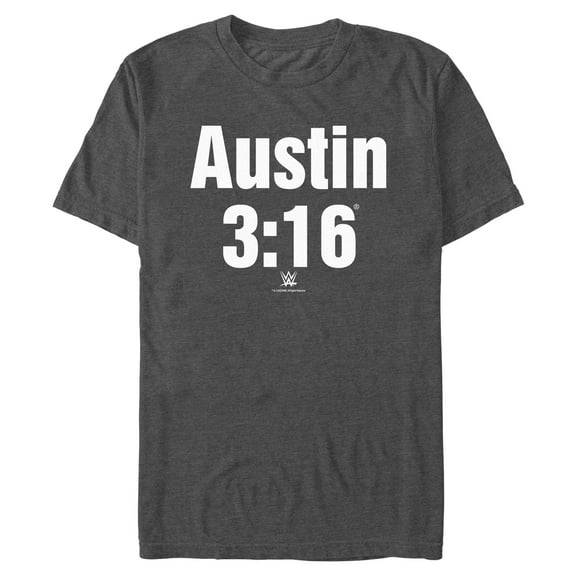 Mens WWE Stone Cold Steve Austin 3:16 White Logo T Shirt