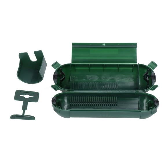 Couvercle de Rallonge Extérieure, Vert Anti-Rouille ABS Matériau Imperméable à l'Eau Résistant aux Intempéries Boîte de Connexion Électrique pour Chauffe-Terrasse avec Griffe