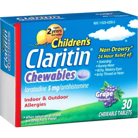 Claritin Children's Grape Chewables, 30 CT (Pack of 3)