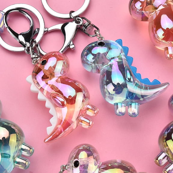 GOOHOCHY 2 Pcs Lightweight Acrylic Dinosaur Keychains for Boys, and
