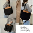 thumbnail image 6 of CoCopeanut Canvas Tote Shoulder Bag Fashion Satchel Bag Crossbody Hobo Tote with Zipper Large Capacity Daily Working Handbag, 6 of 6