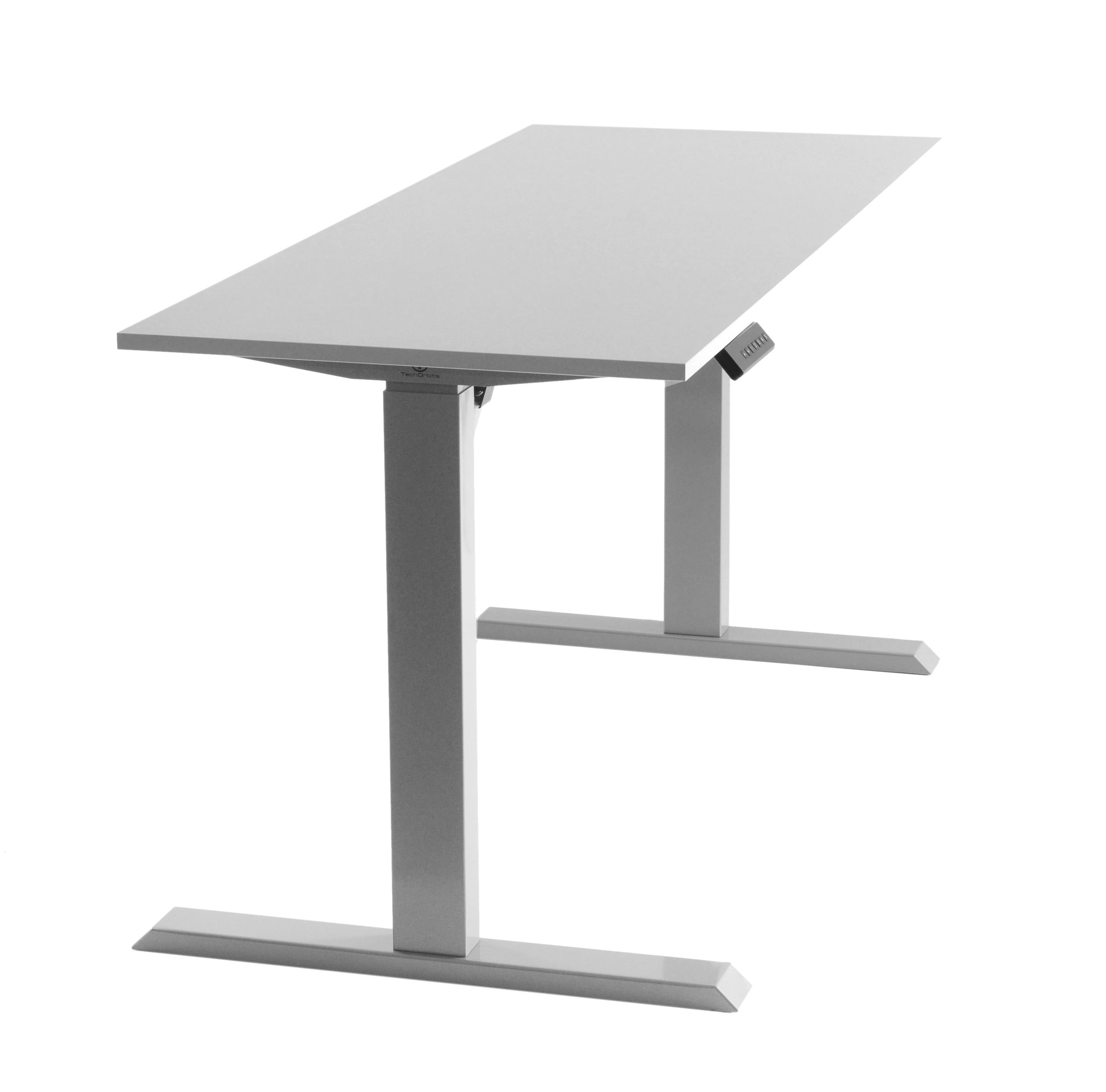 TechOrbits Electric Standing Desk Frame With 60 x 24 Inc Tabletop