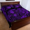 thumbnail image 5 of Hawaii King Kamehameha Duvet cover Polynesian Pattern Purple Version LT01, 5 of 5