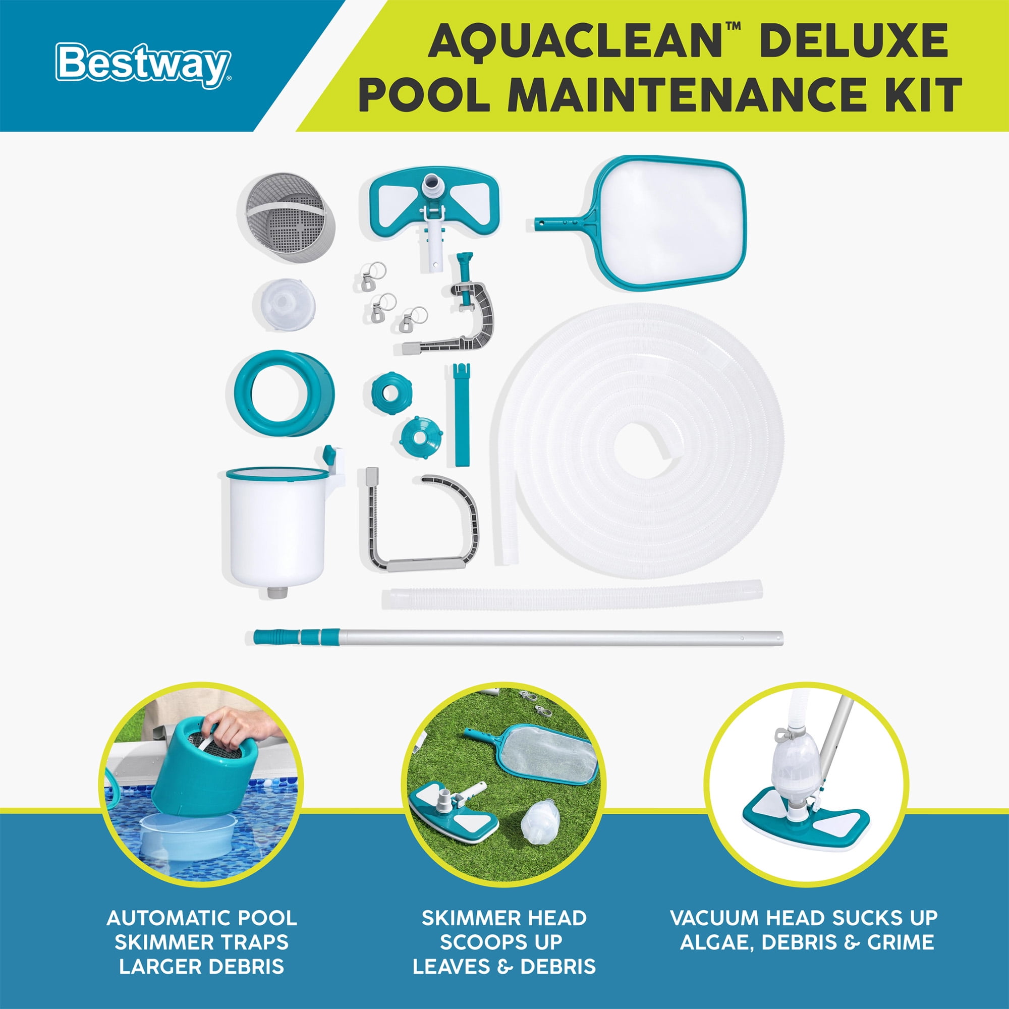 Bestway Above Ground Pool Cleaning Vacuum & Maintenance Accessories Kit