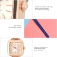 thumbnail image 3 of Reloj analógico, reloj de pulsera analógico de pulsera de cuarzo femenino de moda reloj de pulsera multifuncional, 3 of 7