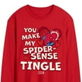 thumbnail image 2 of Marvel Spider-Man - Valentine Spidey Sense - Men's Long Sleeve Graphic T-Shirt, 2 of 4